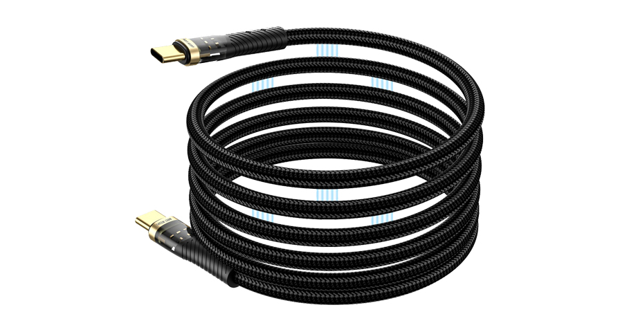 Green Lion Magnetic Cable USB-C to USB-C - Black 1 Green Lion Magnetic Cable USB-C to USB-C - Black