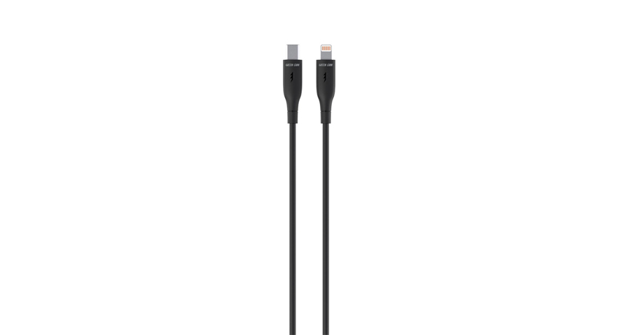 Green Lion USB-C To Lightning PVC Cable - Black 1 Green Lion USB-C To Lightning PVC Cable - Black