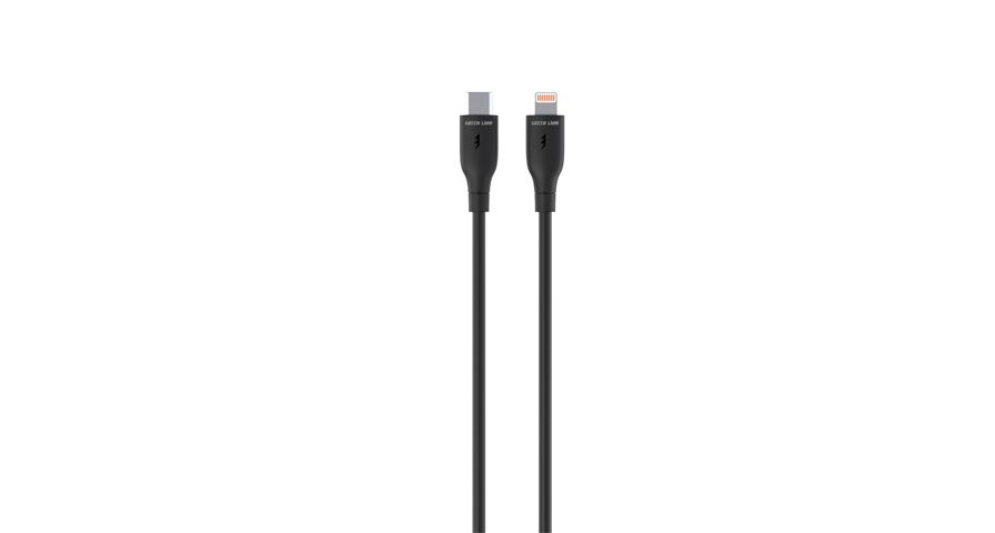 Green Lion USB-C To Lightning PVC Cable - Black 1 Green Lion USB-C To Lightning PVC Cable - Black