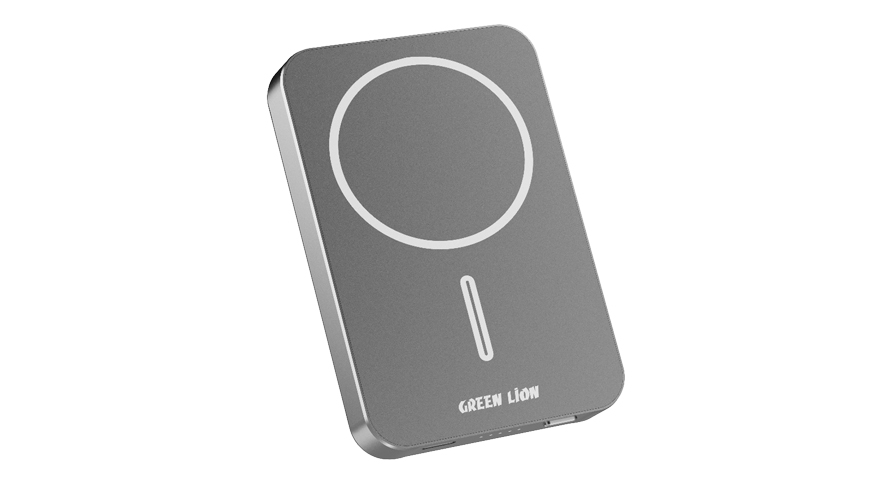 Green Lion METZ MagSafe 10000mAh Powerbank - Gray 1 Green Lion METZ MagSafe 10000mAh Powerbank - Gray