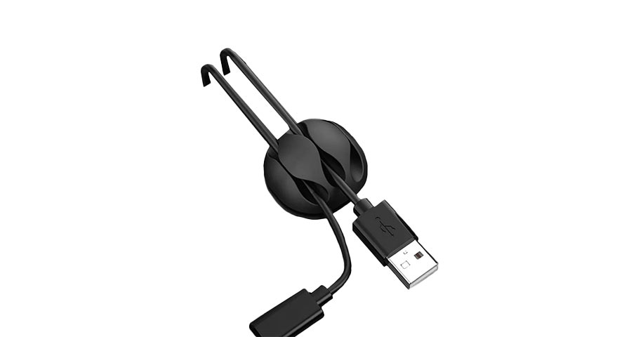 Green Lion - 10 in 1 Cable Organizer - Black 1 Green Lion - 10 in 1 Cable Organizer - Black