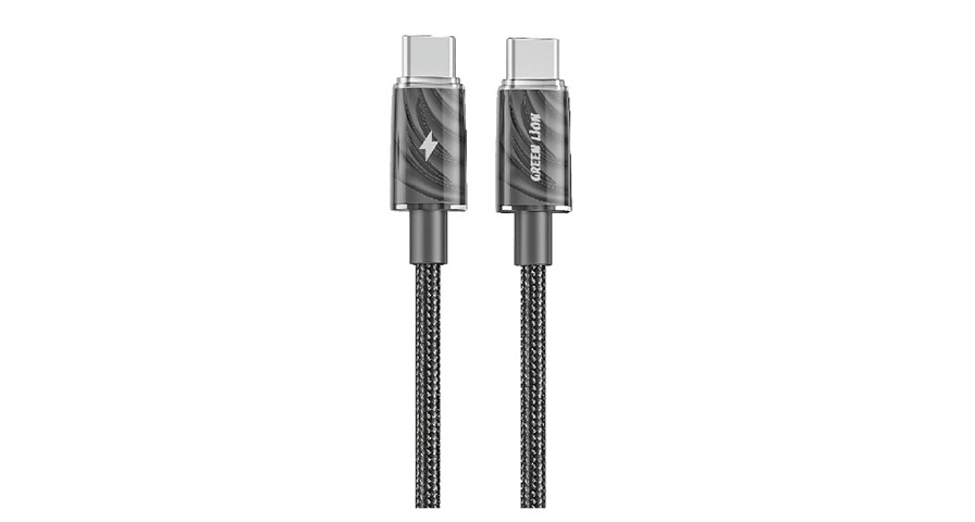 Green Lion USB-C to USB-C Thick Braided Cable 1M 60W - Black 1 Green Lion USB-C to USB-C Thick Braided Cable 1M 60W - Black