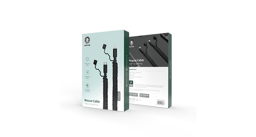 Green Lion USB-C To Lightning Rescue Cable(1m) 1 Green Lion USB-C To Lightning Rescue Cable(1m)
