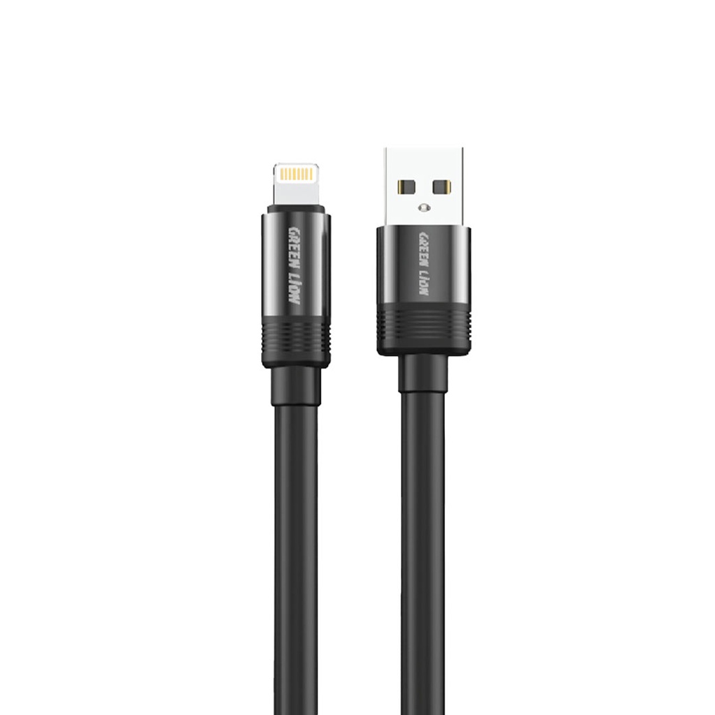 Green Lion Liquid Silicone Cable USB to Lightning 1m - Black 1 Green Lion Liquid Silicone Cable USB to Lightning 1m - Black