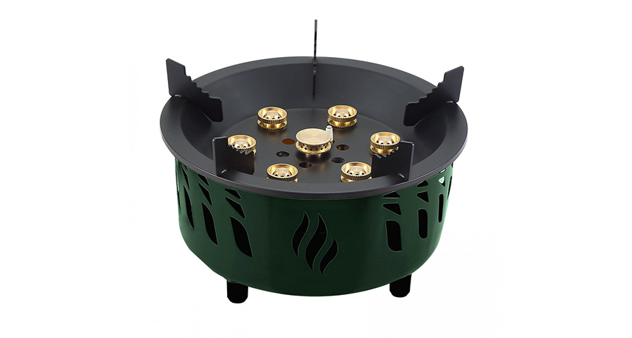 Green Lion Seven Burner Camping Stove with Storage Bag - Green 1 Green Lion Seven Burner Camping Stove with Storage Bag - Green