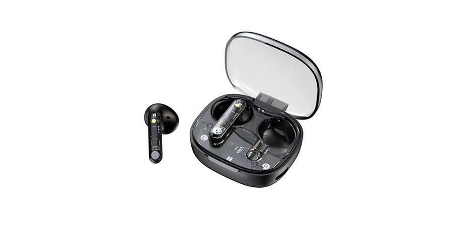Green Lion Transparent Pro True Wireless Earbuds - Black 1 Green Lion Transparent Pro True Wireless Earbuds - Black