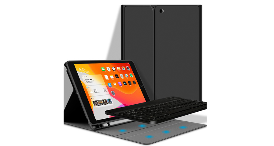 Green Lion Premium Leather Case with Wireless Keyboard ( English/Arabic ) for Apple iPad Mini6 8.3" 2021 - Black 1 Green Lion Premium Leather Case with Wireless Keyboard ( English/Arabic ) for Apple iPad Mini6 8.3" 2021 - Black