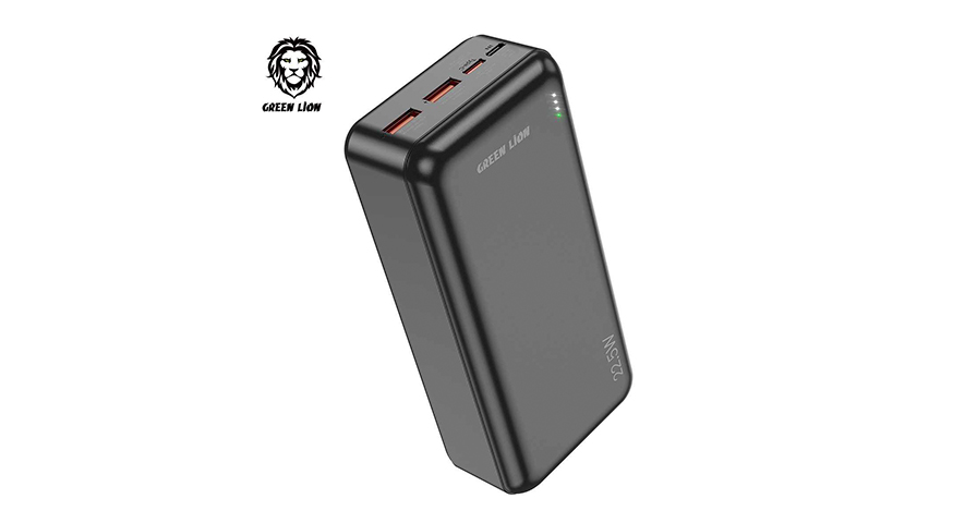 Green Lion PowerPack Fast Charge Power Bank 30000mAh PD 20W QC3.0 22.5W - Black 1 Green Lion PowerPack Fast Charge Power Bank 30000mAh PD 20W QC3.0 22.5W - Black