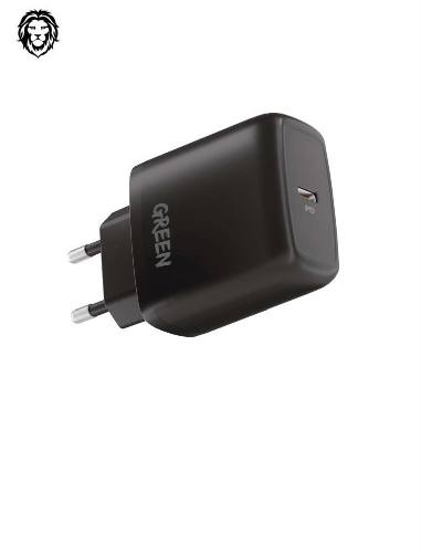Green Lion Type-C Port Wall Charger 20W EU with PVC (Type-C to Type-C Cable) 1 Green Lion Type-C Port Wall Charger 20W EU with PVC (Type-C to Type-C Cable)