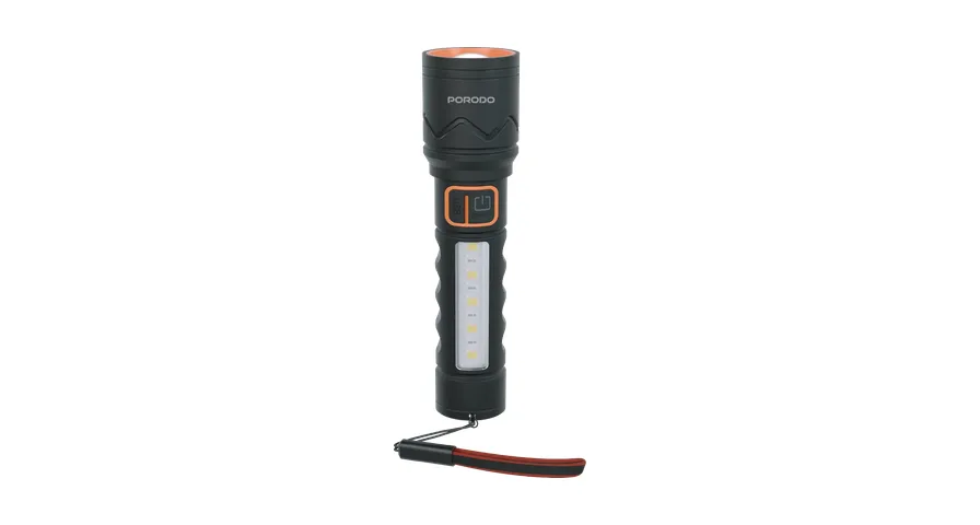 Porodo Sol Apex II Mini Portable Torch Light - Black 1 Porodo Sol Apex II Mini Portable Torch Light - Black