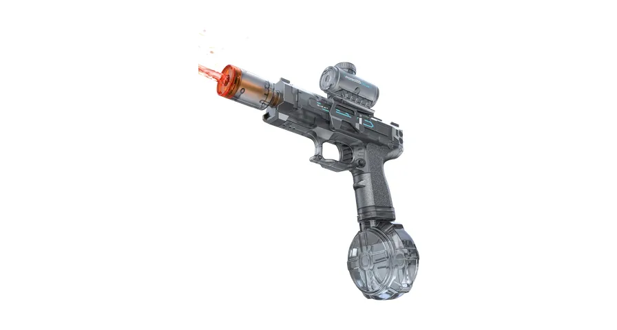 Porodo Blue Auto-Firing Electric Water Gun with Built-In Water Reservoir - Grey 1 Porodo Blue Auto-Firing Electric Water Gun with Built-In Water Reservoir - Grey