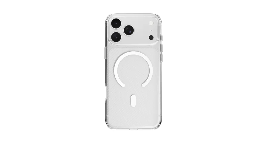 Levelo Otta MagSafe Case with Carbon Texture for iPhone 18/17 Pro / Pro Max - Clear 1 Levelo Otta MagSafe Case with Carbon Texture for iPhone 18/17 Pro / Pro Max - Clear