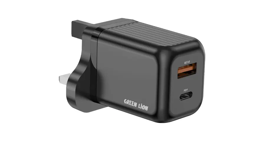 Green Lion Ultra Compact GaN Wall Charger 45W - Black 1 Green Lion Ultra Compact GaN Wall Charger 45W - Black