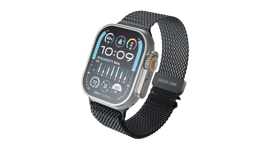 Green Lion Milanese Loop Strap For iWatch 42/44/45/46/49mm 1 Green Lion Milanese Loop Strap For iWatch 42/44/45/46/49mm