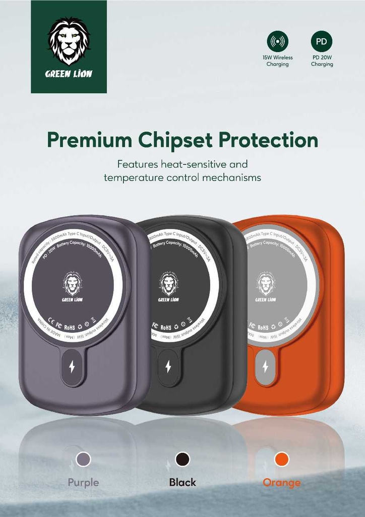 Green Lion LUXEMBOURG 10000mAh Compact Powerbank 1 Green Lion LUXEMBOURG 10000mAh Compact Powerbank